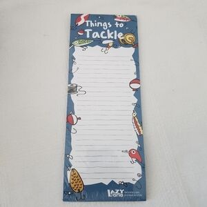 Lazy One "Things to Tackle" magnetic note pad fishing